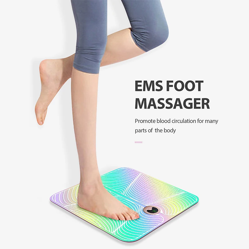 

Health Care Electric EMS Foot Massager Pad Foot Pulse Muscle Stimulator Foot Massage Mat Electric Improve Blood Circulation Reli