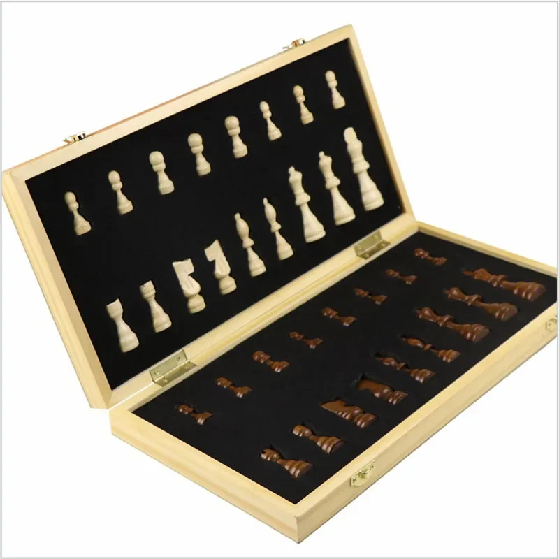 Professional Travel Chess Set Pieces Wooden Modern Luxury Box Decor Chess Set Puzzl Tournament Large Chadrez Jogo Indoor Games