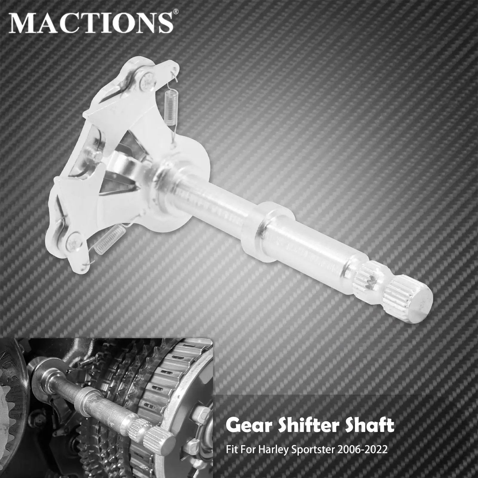 Motorcycle Chrome Transmission Shifter Lever Gear Shifter Shaft For Harley Sportster XL 883 1200 72 48 Super Low Custom 2006-UP