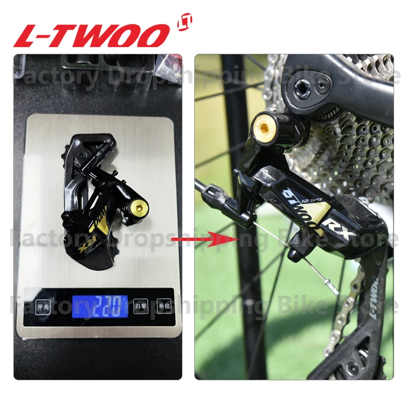 LTWOO RX12 Speed Rear Derailleur Carbon Fiber Cage Switch Compatible 12S 32T Cassette Road Bicycle Parts