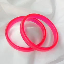 Price for 1pc Trendy Acrylic Resin Bangles for Women Inside 68mm Multi-color Fashion Hand Jewelry Wholesale  B12
