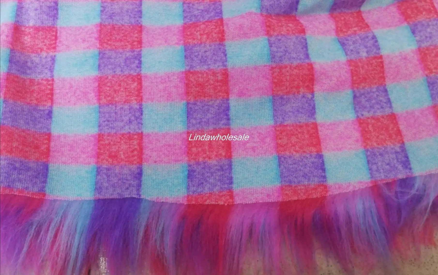 4-color jacquard plush fabric,Animation toy handicraft materials,felt cloth,faux fur fabric