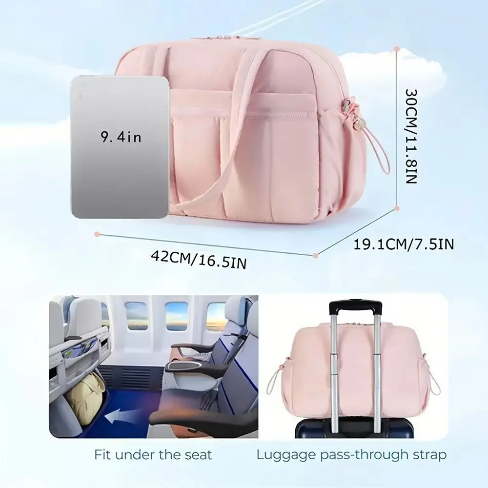 حقيبة سفر ذات سعة كبيرة من القماش الخشن على شكل سحابة مقاومة للماء حقيبة سفر خفيفة الوزن وفصل جاف ورطب #6