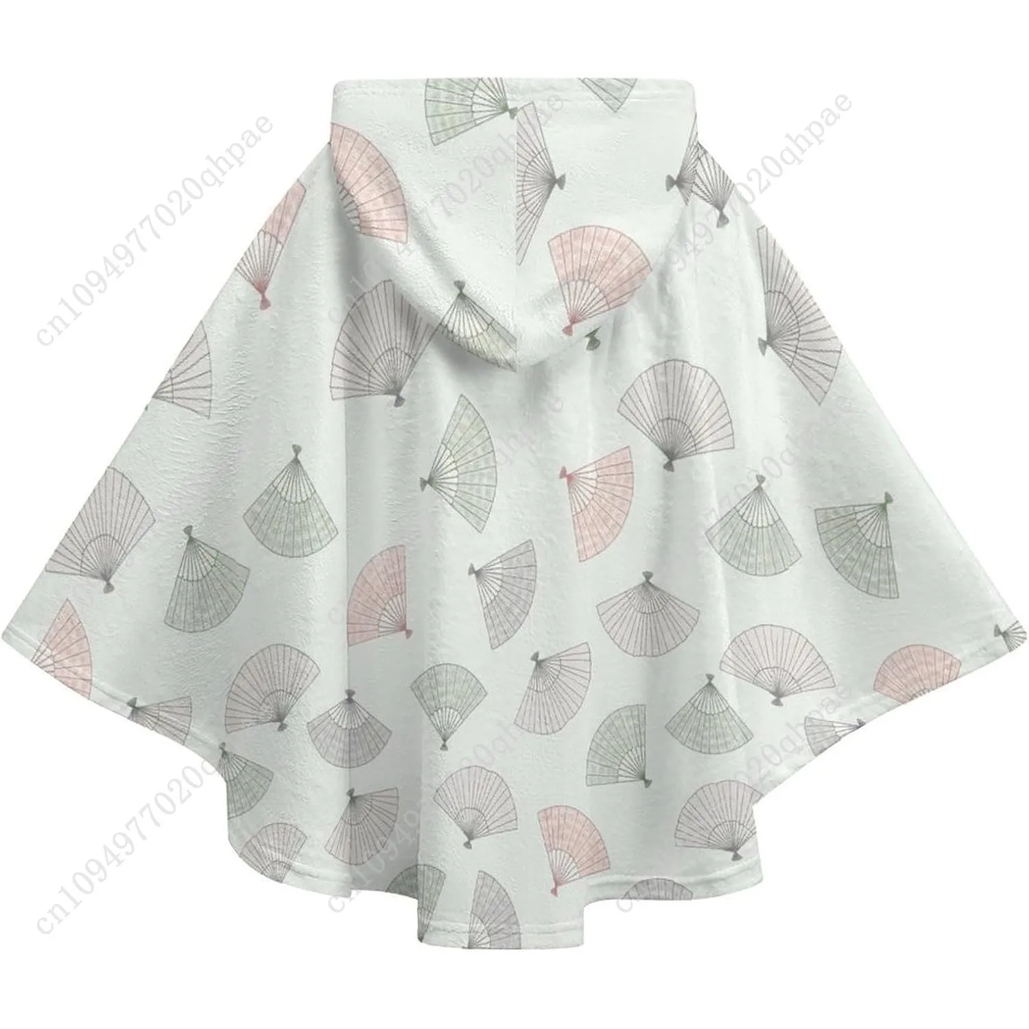 سترة بطانية مريحة من الفلانيل، هوديي كبير الحجم بنمط المشجعين مع جيوب للأطفال والمراهقين #6