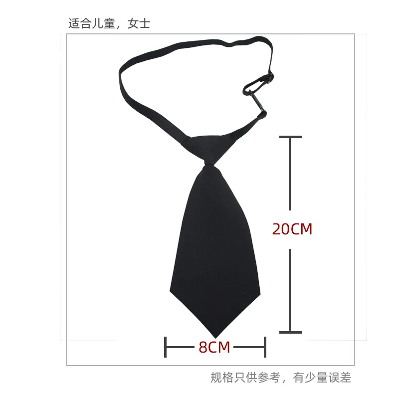 20cm Length Short Neckties Women College Student Solid Lazy-ties JK Brown Neck Ties Shirt Unifrom Neckwear Daily Accessories