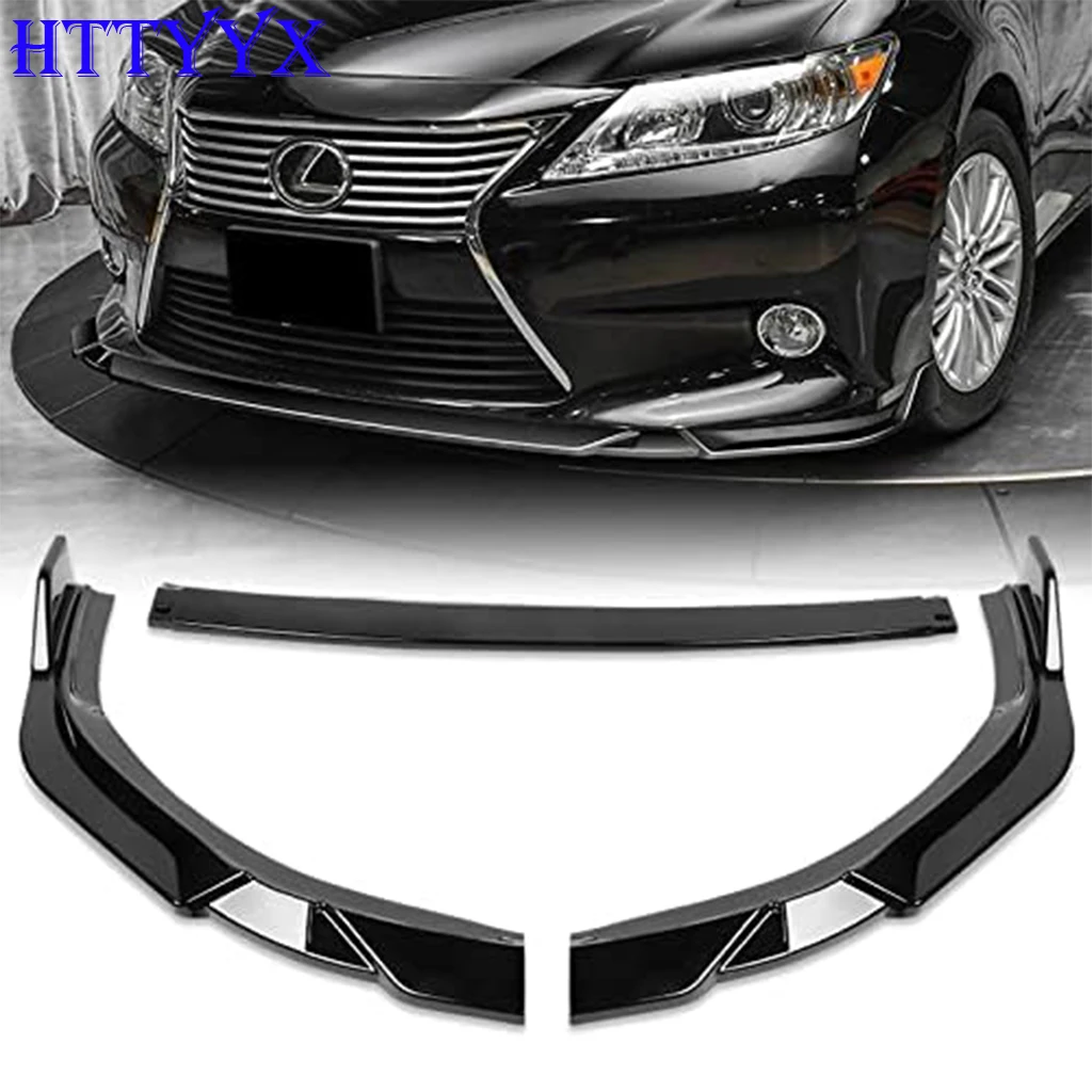 

Gloss Black Car Front Bumper Splitter Lip Diffuser Body Kit Spoiler Guard For Lexus ES250 ES300H ES350 2013 2014 2015