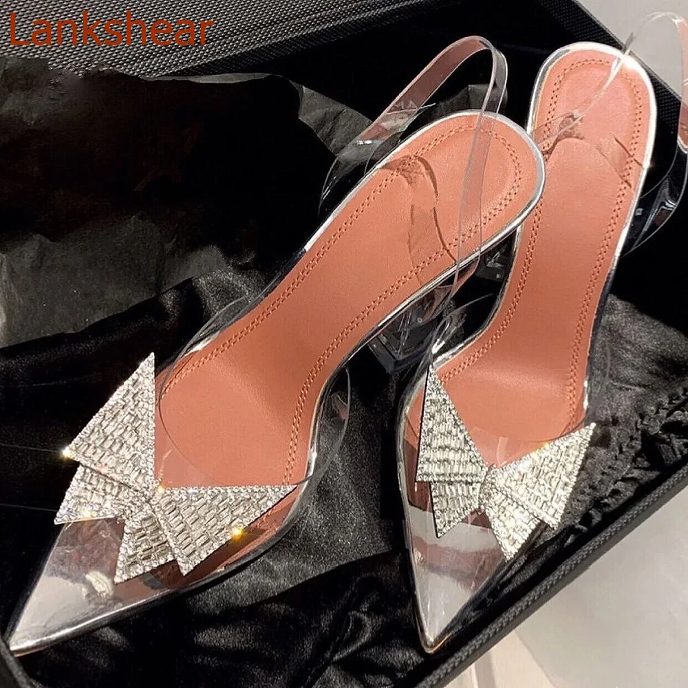 

Pointed Toe Butterfly Knot Women Sandals Strange Style Fashion Casual Comfortable Sexy Party Summer Women Shoes 2024 New Arrival