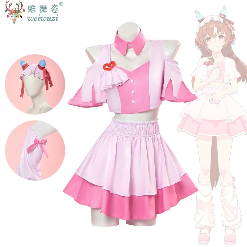 Disfraz De Cosplay De Anime Uma Musume Stage Pretty Derby Still In Love 4.5 Anniversary, Trajes Del Equipo Rosa, Disfraz Lindo De Halloween Para Mujer — -30%, 15.6€ Coupon, from 36.39€ – 30% descuento – €36.39