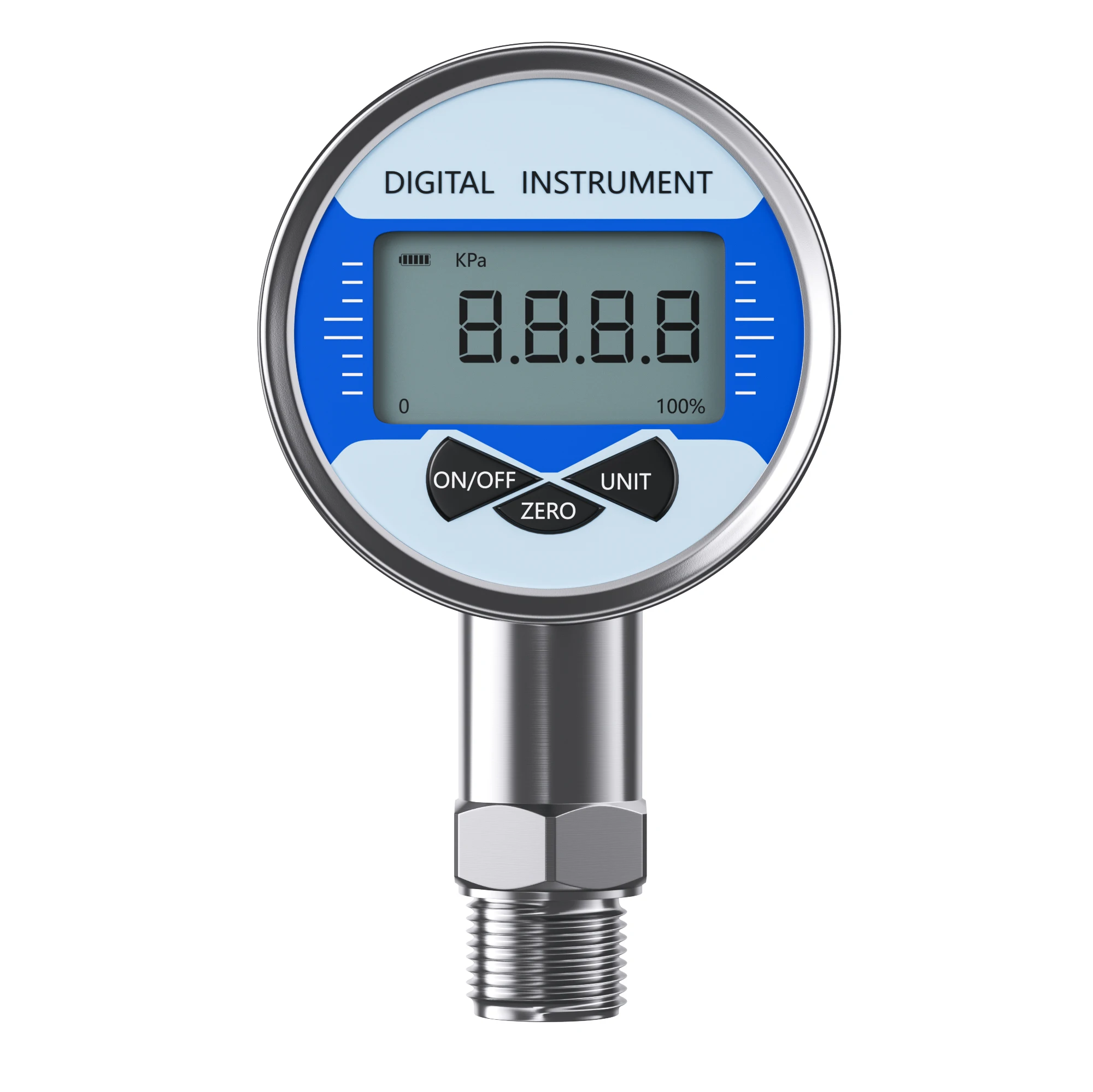 

-1~600bar LCD Display Pressure Manometer 60mm Digital Pressure Guage M20*1.5 G1/2 Hydraulic Pressure Meter Pressure Gauge