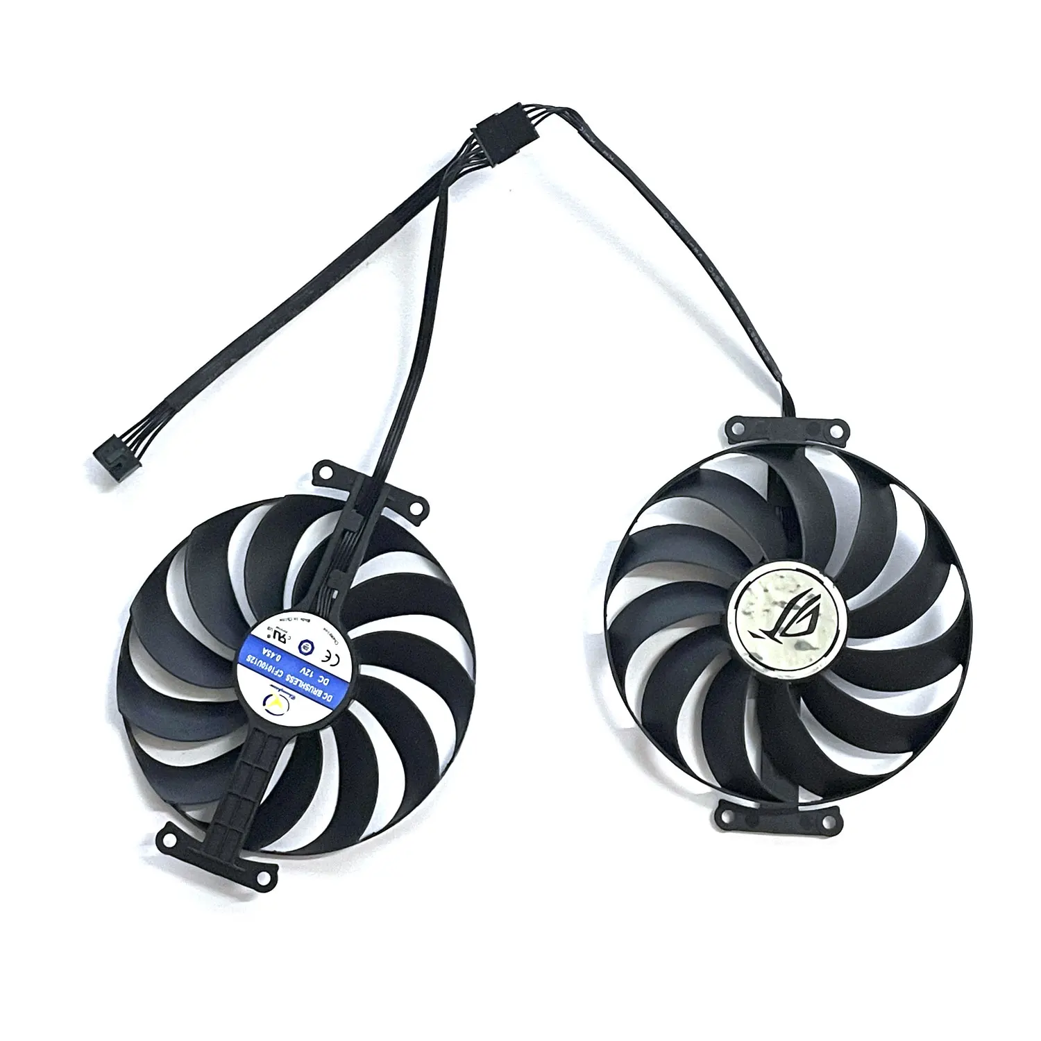 Novo 5PIN T 129215 Ventilador GPU SU CF1010U12S ROG-STRIX-RX6600XT para Asus ROG-STRIX-RX 6600 XT, RX 6600 ventilador de refrigeração gráfico