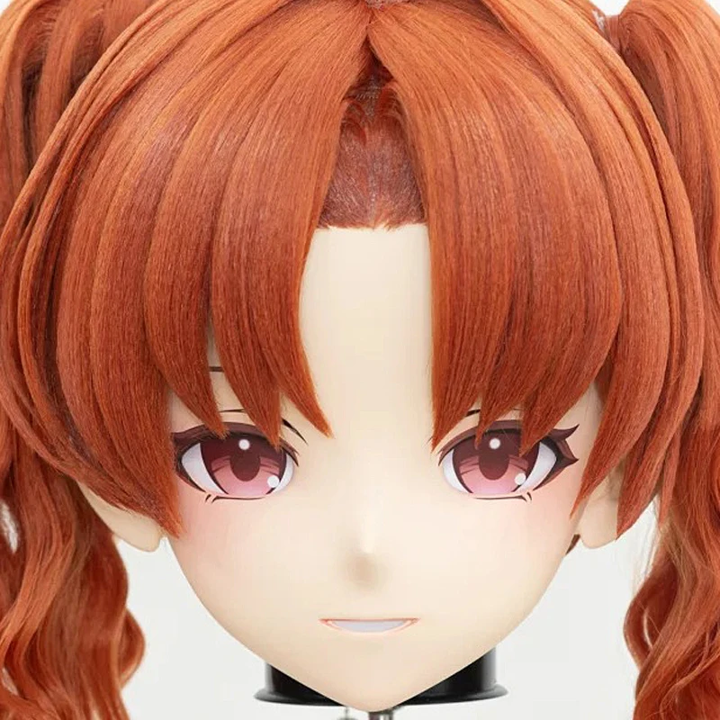 (MEO0109) Personalizar hecho a mano cabeza completa con cerradura Crossdress hombre a mujer dibujos animados japoneses Anime personaje del juego máscara Kigurumi