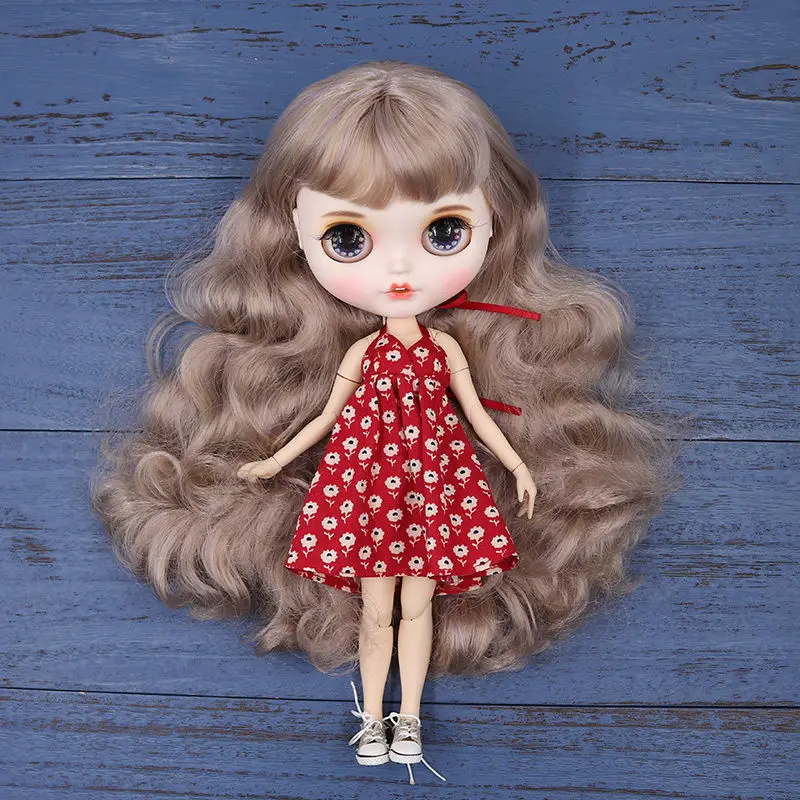 

ICY DBS blythe doll ob24 clothes small floral suspender dress az Lijia OB22 baby clothes 3-color new product