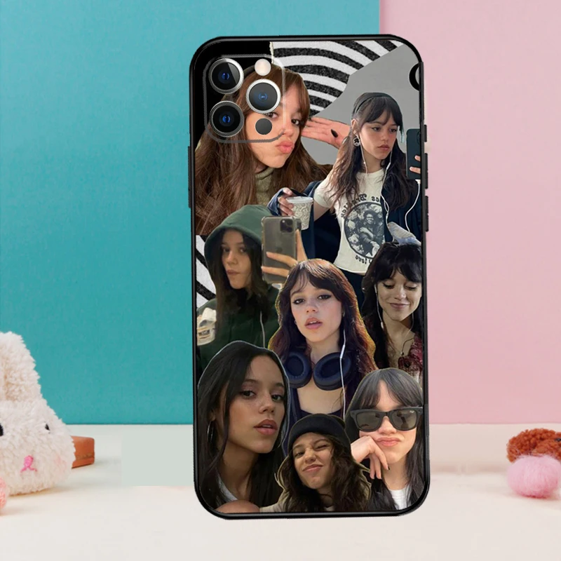 Jenna Ortega Phone Case For iPhone 13 11 12 14 15 16 Pro Max Mini XR XS X Plus Back Cover Fundas