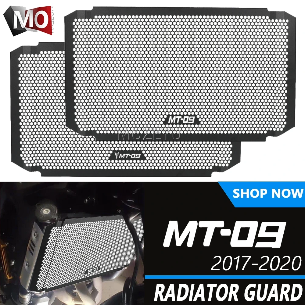 

For Yamaha MT-09 MT09 SP FZ09 XSR900 Motorcycle Radiator Water Cooler Grill Guard Cover Protector Tracer 900 Tracer900 2016-2019