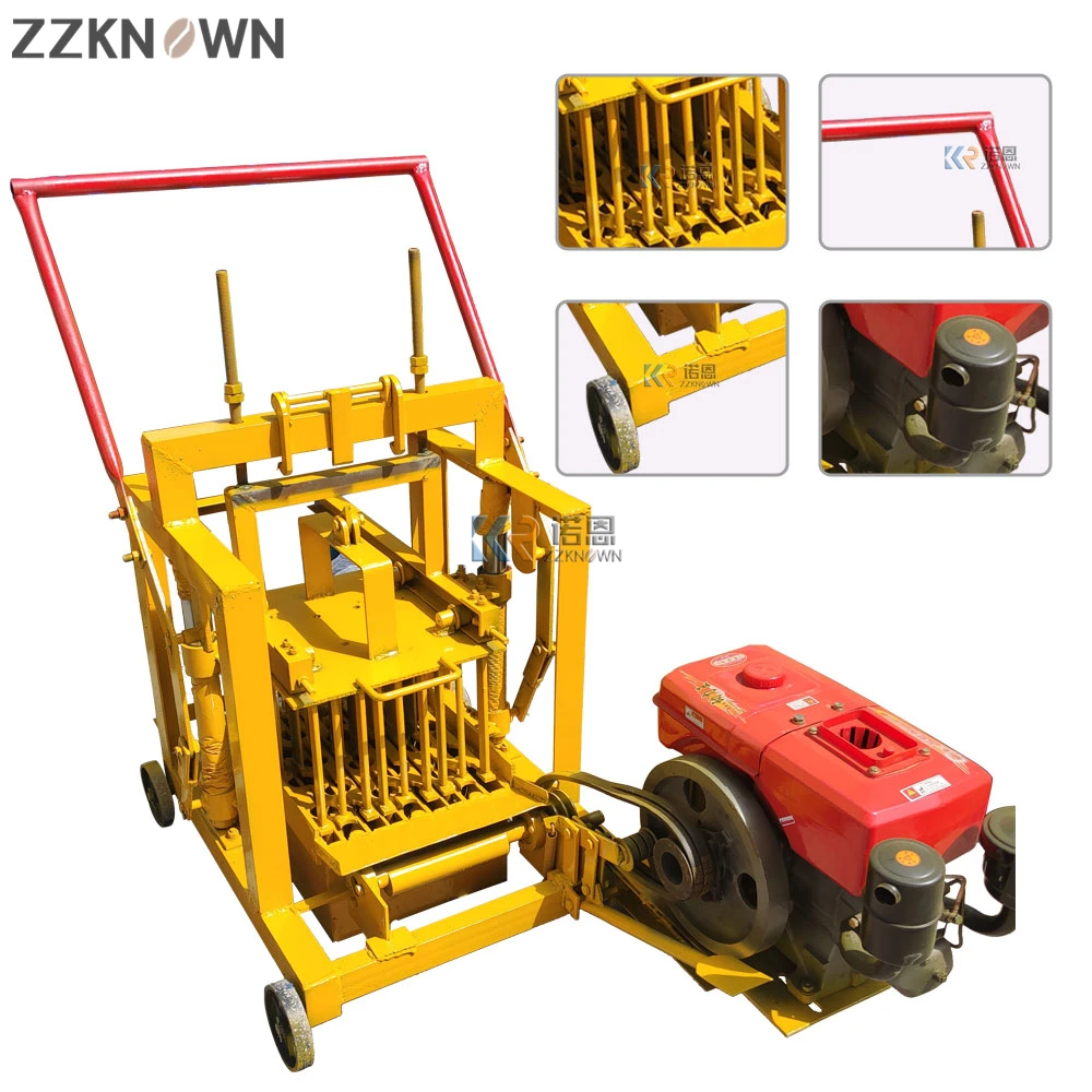 Diesel Concrete Block Machine Manual Concrete Hollow Machine Brick Making Equipment