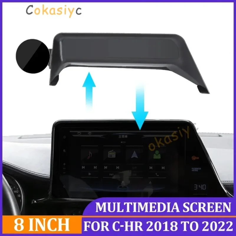 Magnetic Car Mobile Phone Holder For Toyota CHR 2017 TO 2019 For MagSafe Multimedia Screen Phone Bracket For C-HR 2020 TO 2022