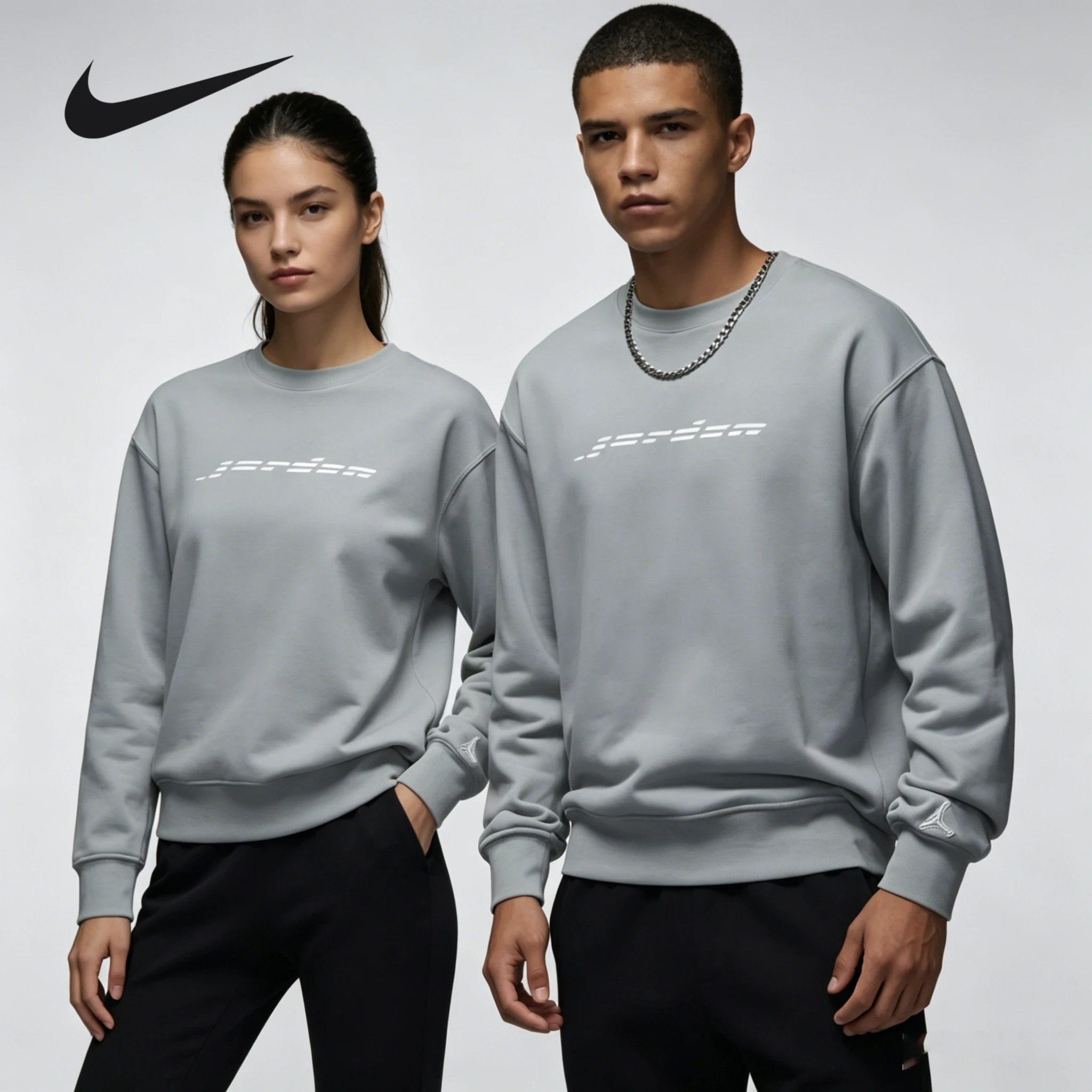 

Nike/men's clothing, simple and versatile and comfortable sports and leisure crew neck long-sleeved sweater HQ4889-041