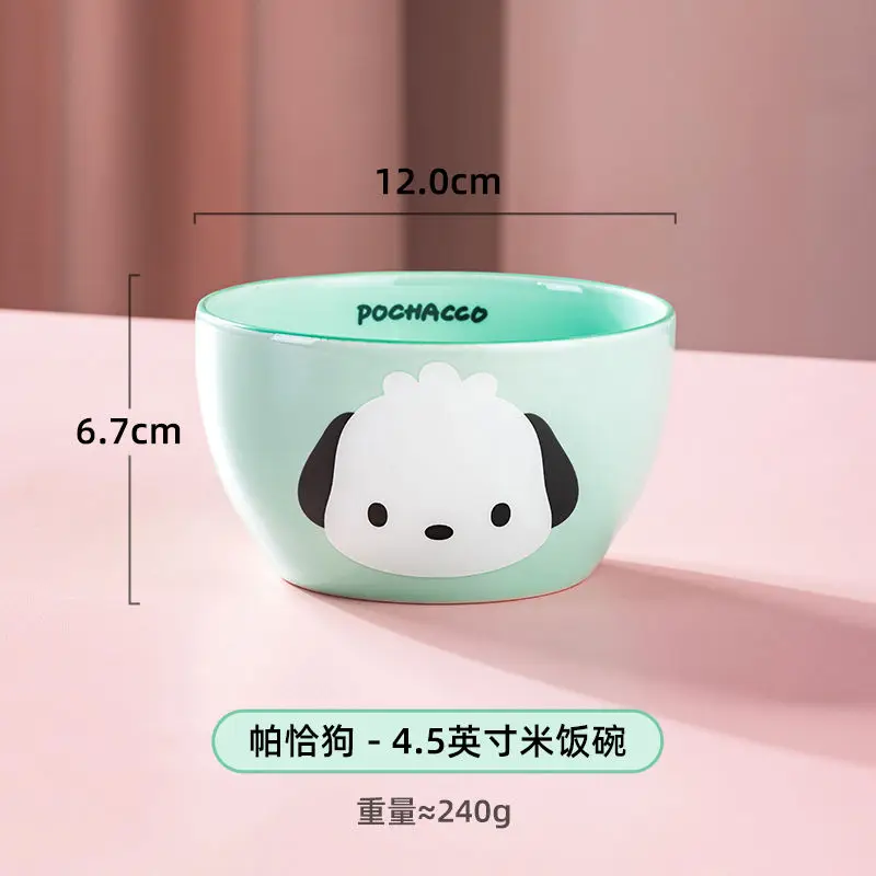 Vajilla de cerámica periférica de Hello Kitty, cuenco Kawaii de dibujos animados para comer, suplemento alimenticio para el hogar, regalo de vacaciones, venta al por mayor