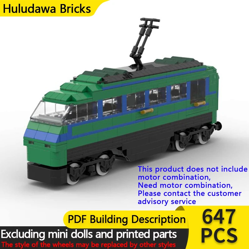 

City Car Model MOC Building Bricks Train With Two Engines Modular Technology Children Holiday Gifts Assemble Toys Suit