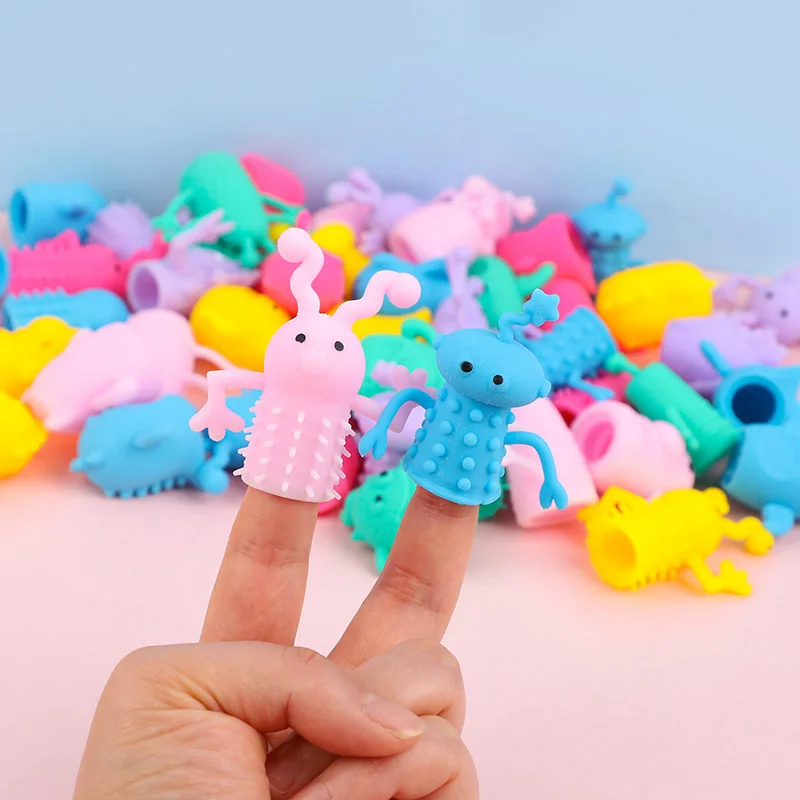 10/20 Stück süße Monsterpuppen Fingerspielzeug Kindergeburtstag Gastgeschenke Pinata Füllstoff Weihnachtsgeschenk Weiches Gummi Dehnbares Zappelspielzeug – Detail 4