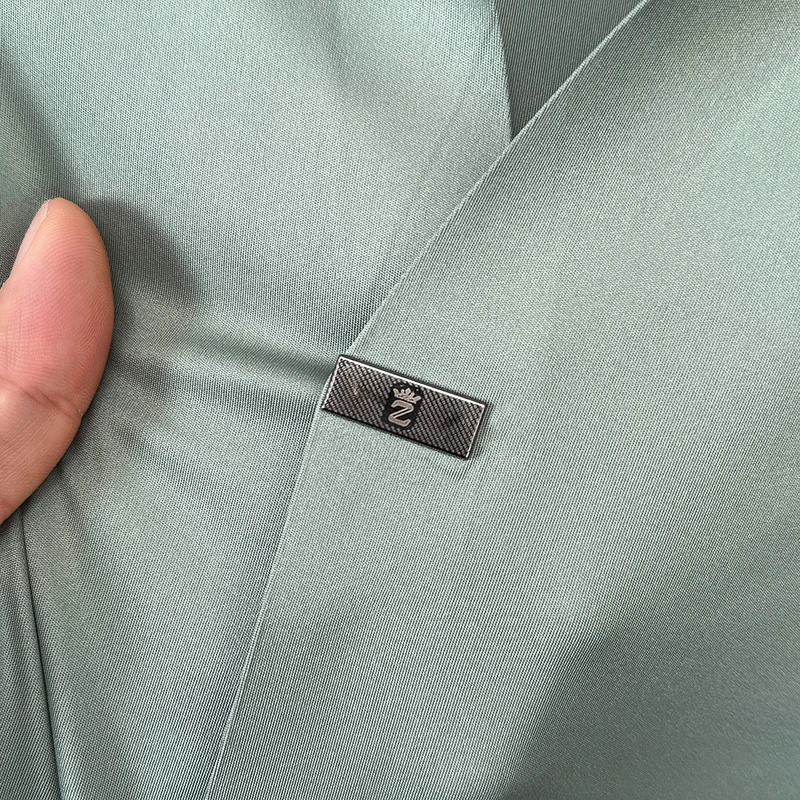 Luxury Man Summer Hot Short-Sleeved Polo Shirt Scissor Collar Solid Color Western Style New T-Shirt Trendsetting City Men's Wear