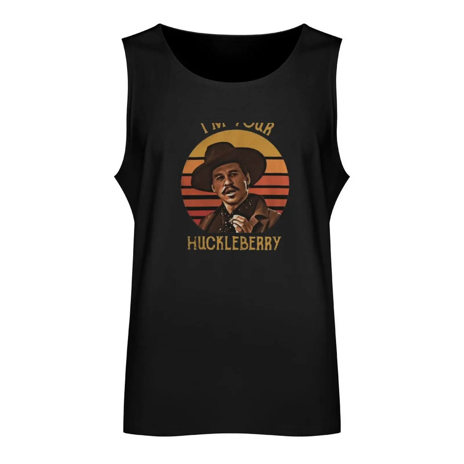 Doc Holliday Tombstone I’m Your Huckleberry Vintage Men's Tank Top Working vest singlet for men