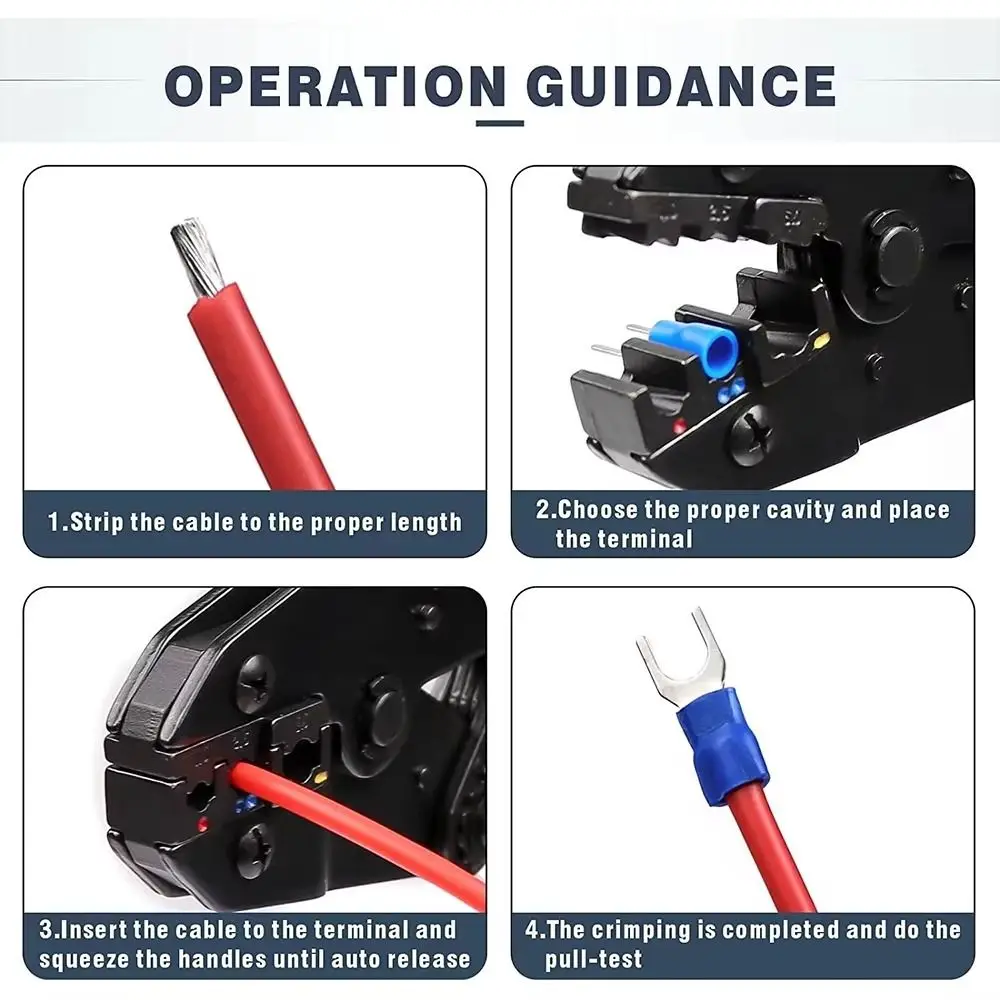 Efficient Wire Stripper Crimping Cable Puller Cable Cutter Pliers Cable Stripping Wire Cutter Automatic Wire Stripping