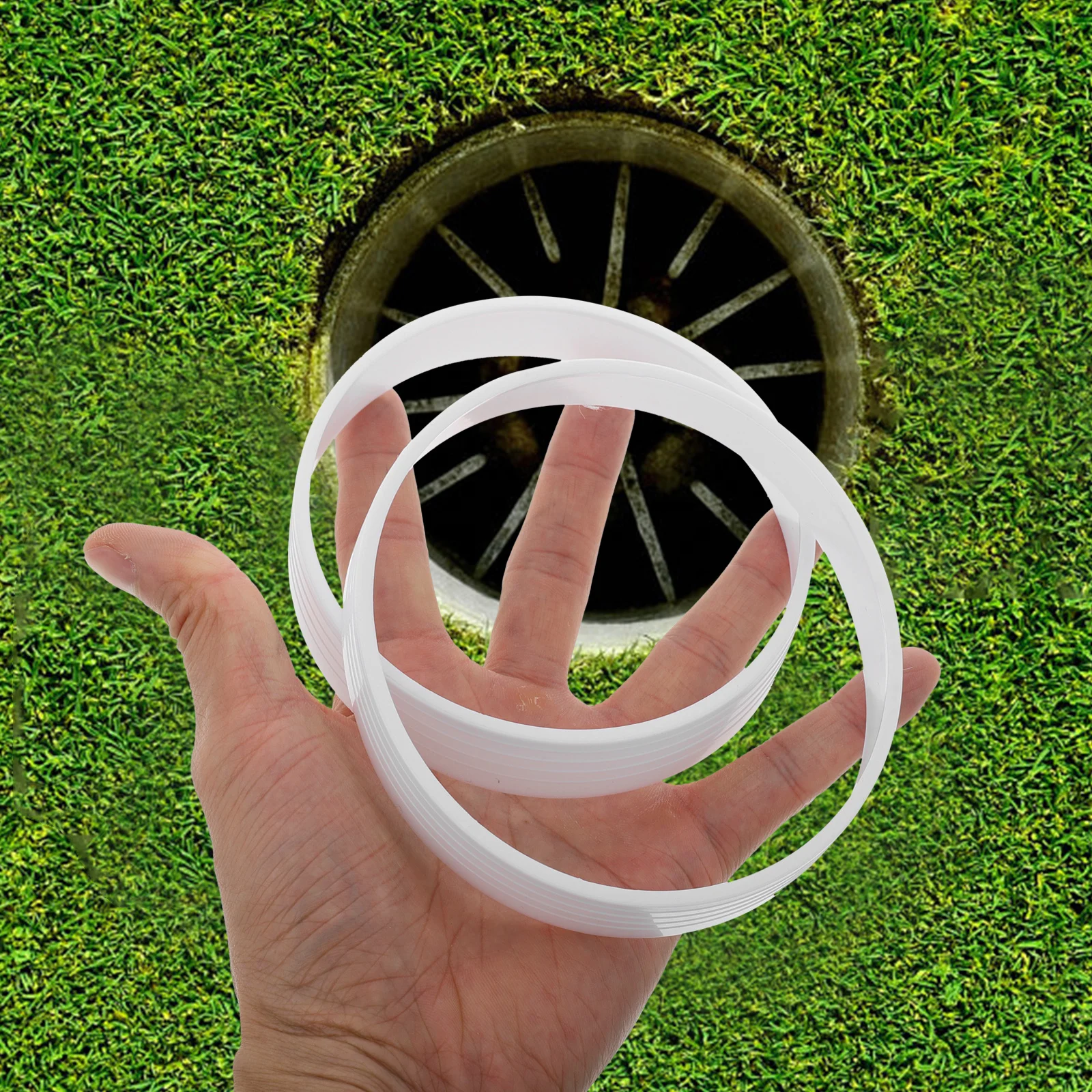 

1 Pair Putting Practice Hole Cups Plastic Precise Positioning Rings For Golf Courses Practice Areas Easy Installation Boosts