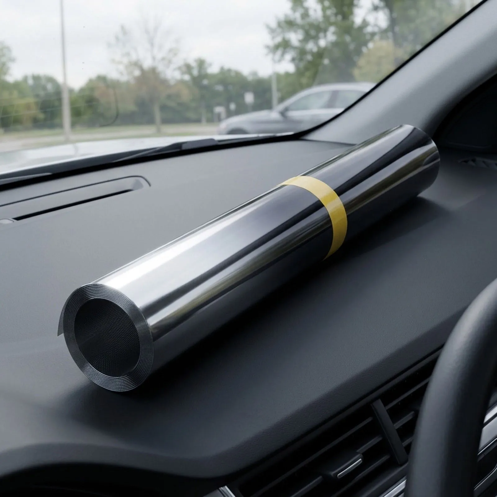 High Quality Car Sun Front Film Banner Black Front Windshield Stretchable Sun Visor Tint UV Protected UV Shade