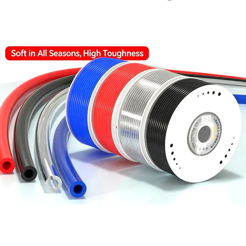 10M Air Component Hose Polyurethane Tubing Tube 4mm 6mm 8mm 10mm 12mm Pipe Line Hose Pneumatic Tube for Compressor