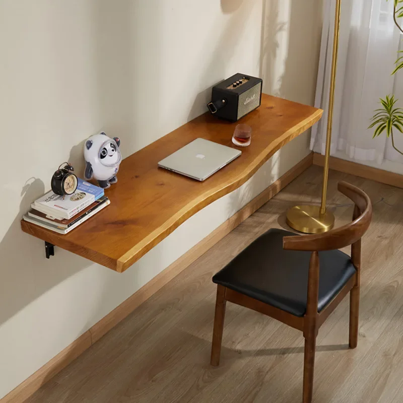 Sale Nordic Wall Hanging Log Computer Desk Multi-function Hanging Dining Table Wall Home Room Desks Bar Hanging Wall Table