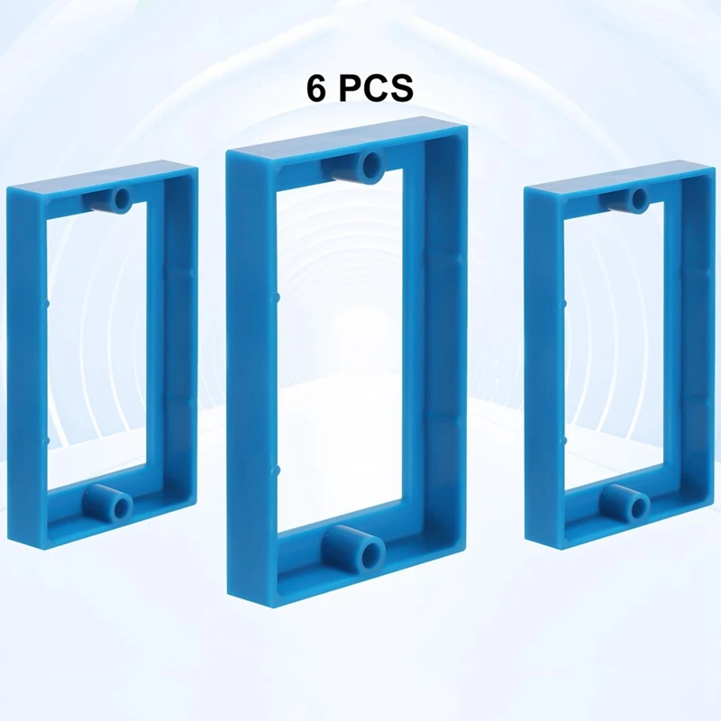 Extensor de caja eléctrica de 6 uds, extensores de caja de salida de receptáculo de una sola entrada de 1/2 pulgadas, extensor de caja de conexiones para caja eléctrica