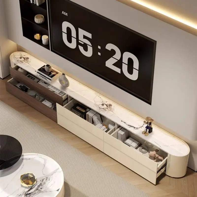 

Luxury Drawers Tv Cabinet Storage Design Nordic Long Living Room Tv Cabinet Apartments White Fernsehtisch Furniture For Home