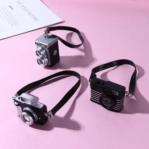 1Pc 인형 집 미니어처 디지털 SLR 카메라 인형 집 장식 액세서리 인형 집 데칼 새로운 플라스틱 장난감 카메라