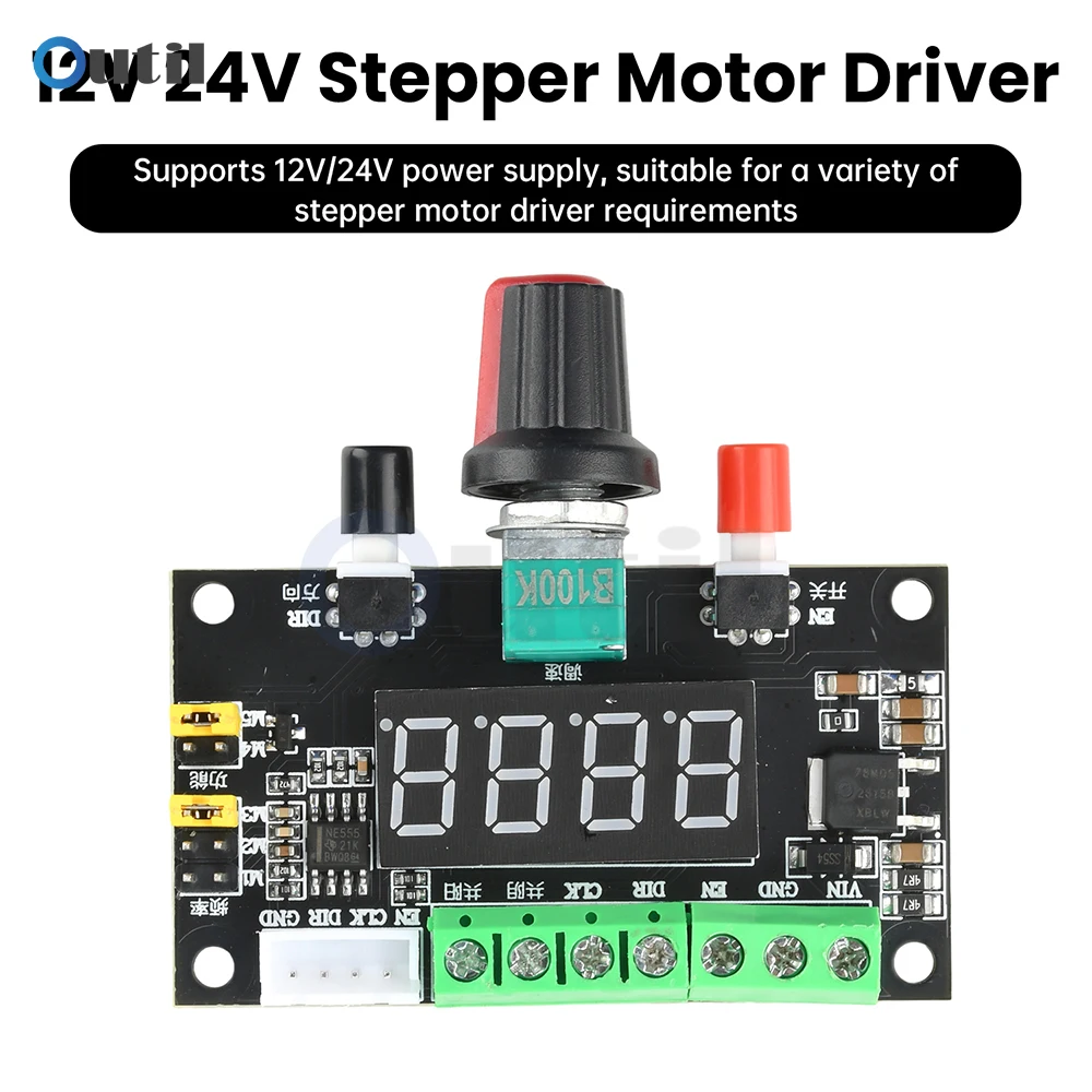 

12V/24V Stepper Motor Drives The Simple Speed Regulation And Reverse Rotation Controller Module Pwm Pulse Signal Generator