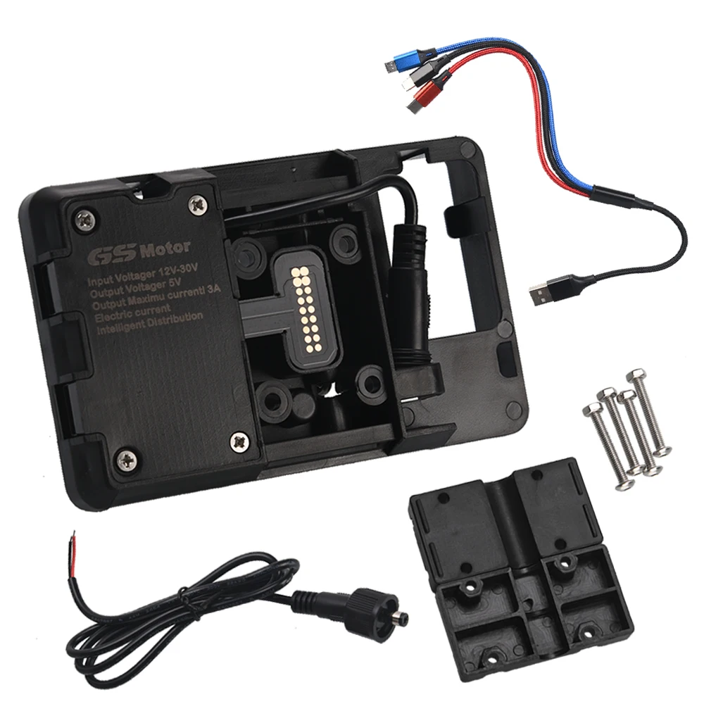 ل BMW F700GS F800GS F900XR F900R S1000XR R1200RS S 1000 XR دراجة نارية شاحن لاسلكي USB الملاحة حامل هاتف المحمول 12 مللي متر