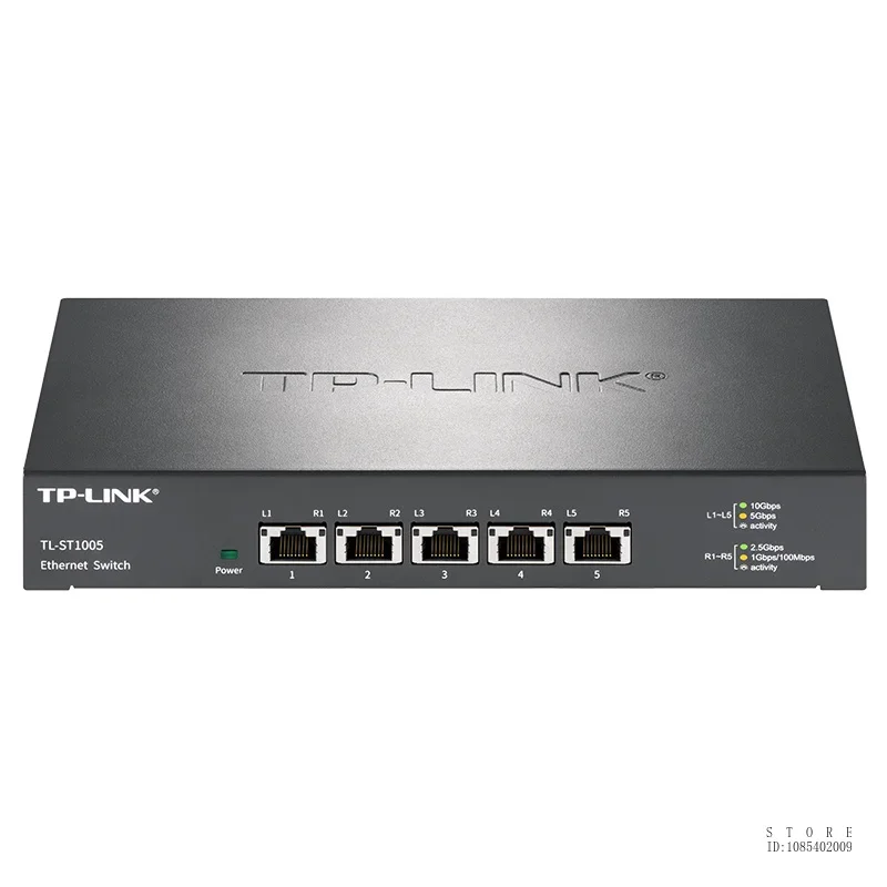 Imagem -04 - Tp-link-ethernet Desktop Switch Tl-st1005 Port 10g Multi-gig Descontrolado Velocidade Auto-negociação Plug And Play Metal Resistente