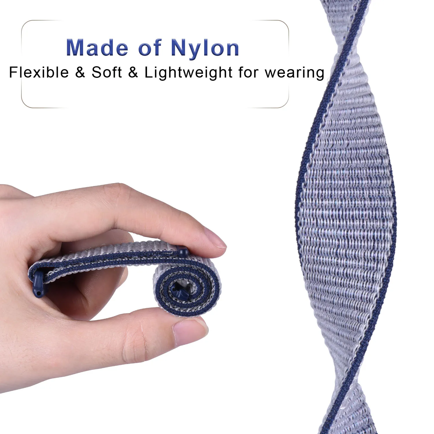 Ремешок нейлоновый для наручных часов Fitbit Versa 3 2 1 Versa Lite