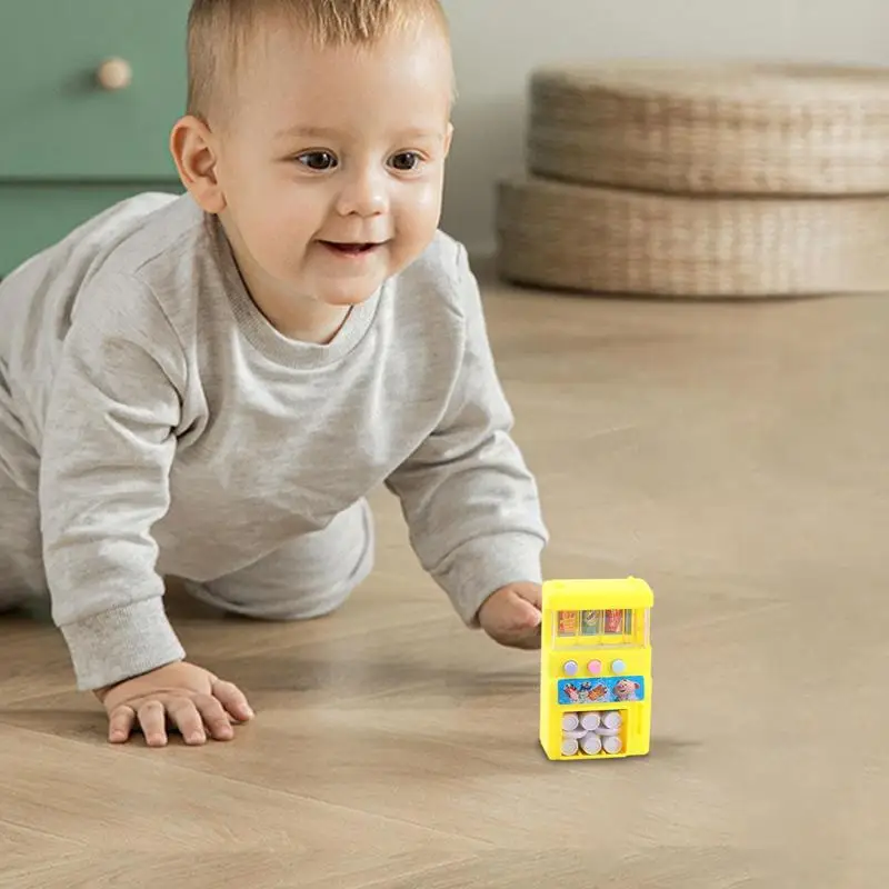 Jouet distributeur de boissons à pièces de monnaie pour enfants, Machine à vendre, jouets en libre-Service, mignons et intéressants, couleur range