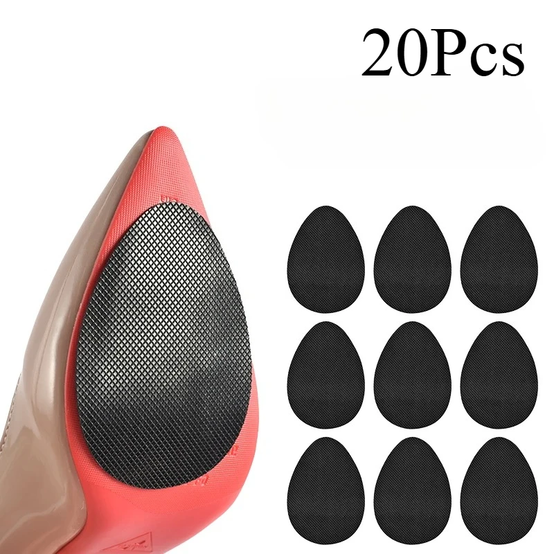 20Pcs Anti-Slip Shoe Sole Stickers, Sound-Absorbing Stickers, Wear-Resistant, Freely Cropped, Suitable For High Heels
