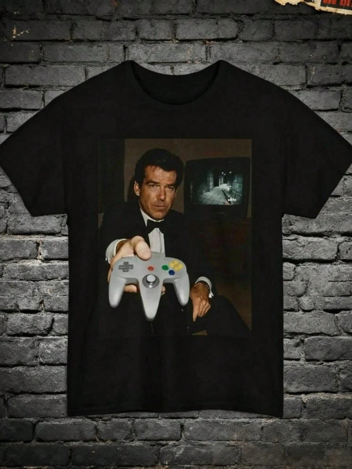 Herrenmode Schachbrett Rakete Gittermuster Bedrucktes T-ShirtHerren Baumwolle Rundhals T-Shirt SommerLässiges Sportshirt