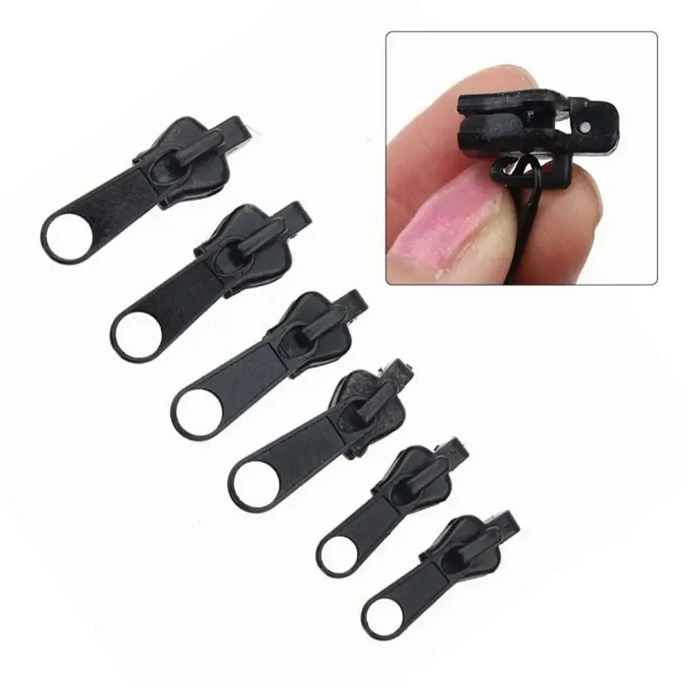 6pcs Instant Zipper Universal Instant Fix Zipper Repair Kit Replacement Zip Slider Teeth Rescue New Design for DIY Sew