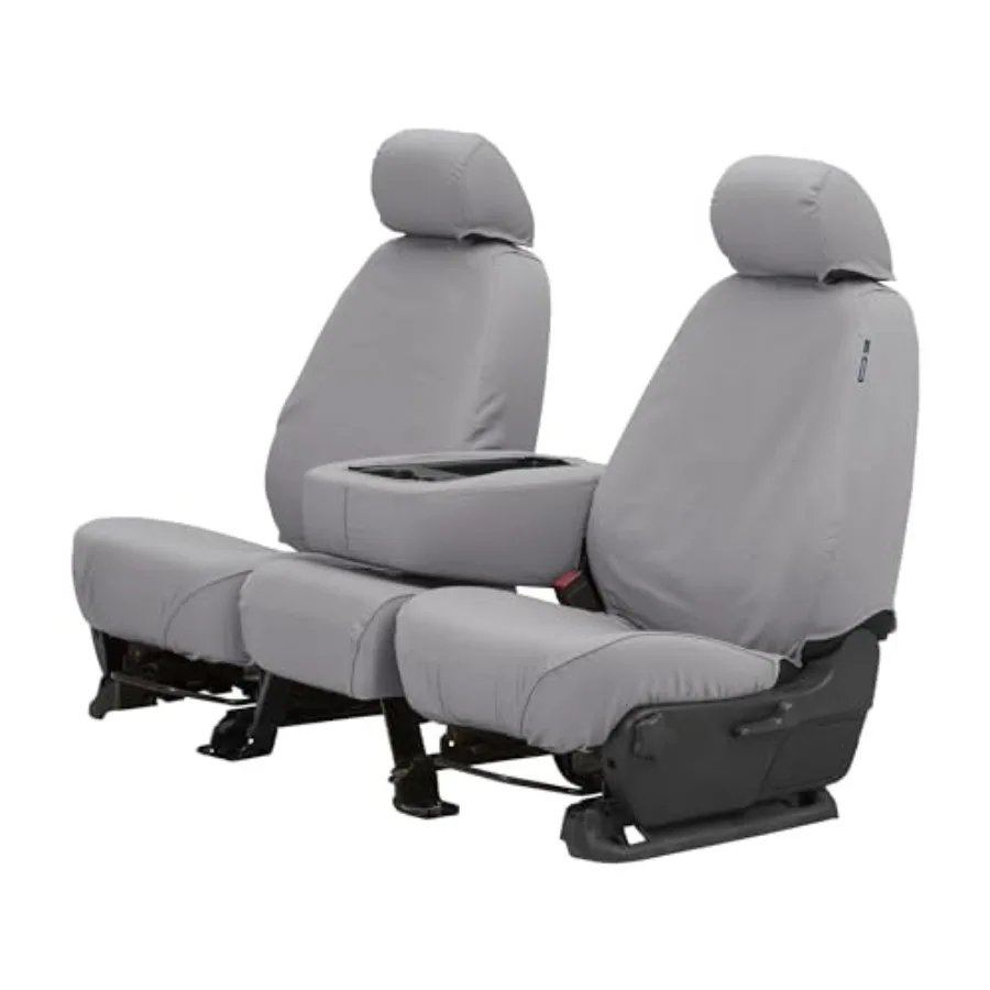 

Polycotton Custom Seat Covers for 2011-2016 Ford F-250/F-350 2015-2016 F-450/F-550 1st Row 40/20/40 Bench Seat Gray