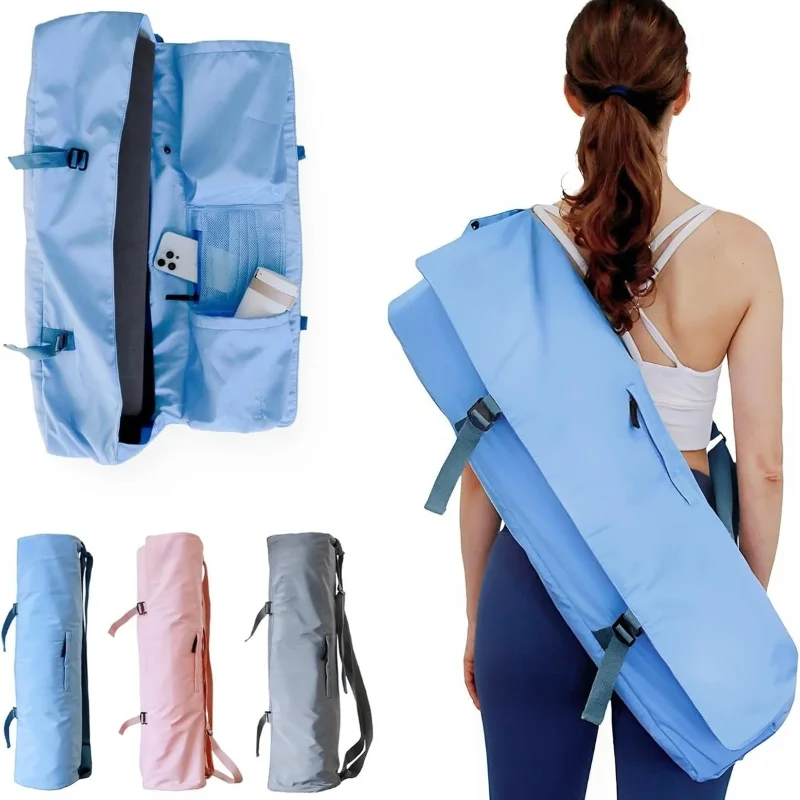 Lightweight Foldable Yoga Mat Picnic Mat Storage Bags Large Capacity Multi-pockets Waterproof Gym Travel Shoulder Crossbody Bags