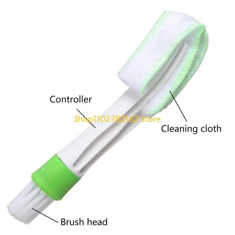 

547B Dust Collector Cleaning Cloth Tool Car Interior Duster Double Ended Microfiber Vent Duster Dusting Tool for Air Outlets