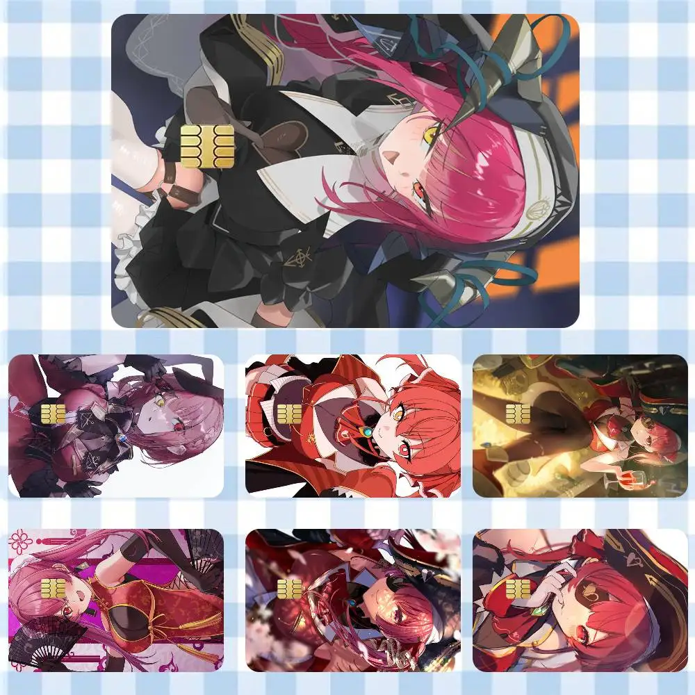 

Housyou marine Hololive VTuber Sticker Film Tape Skin for Credit Card Debit Card Waterproof Stickers