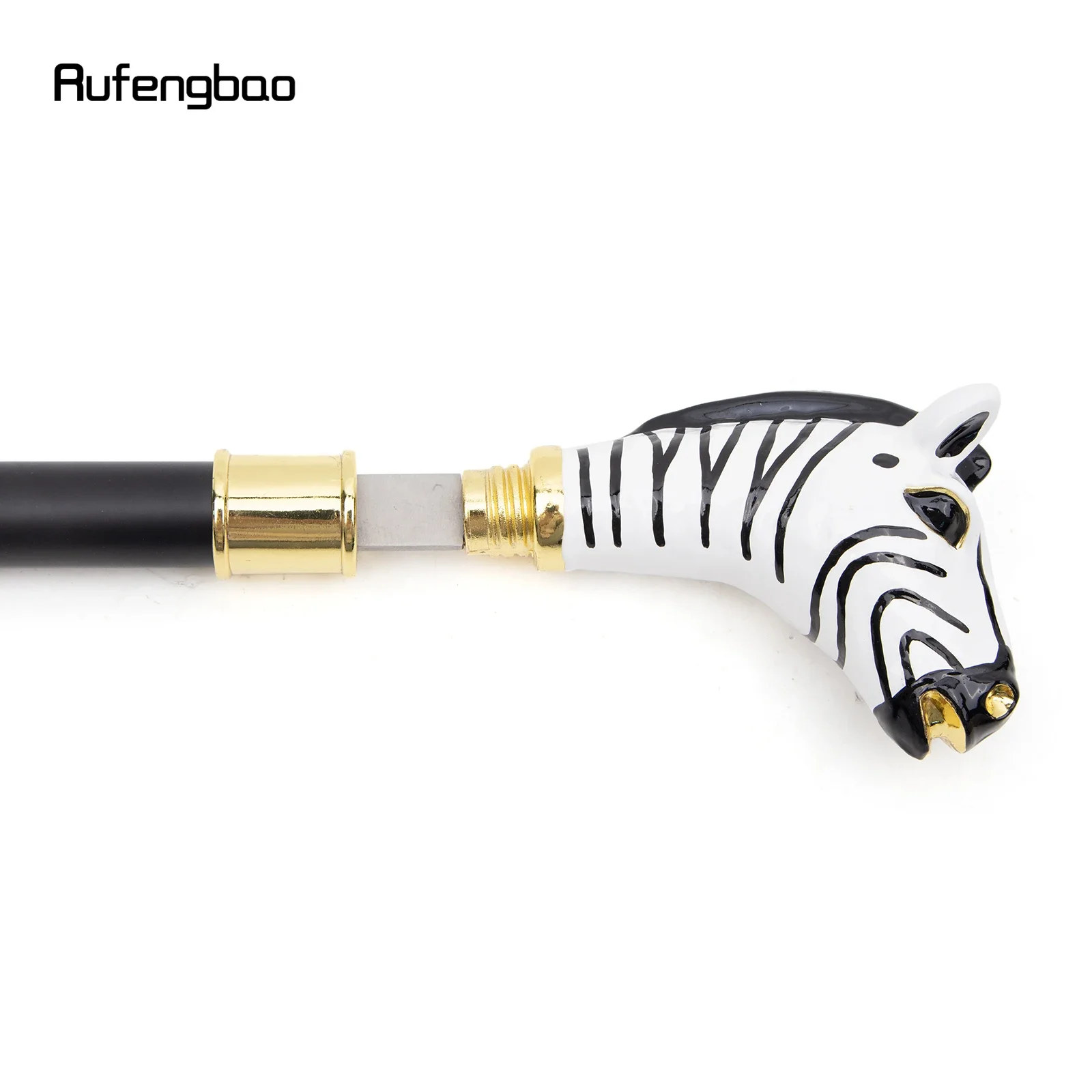 เซรามิค ZEBRA Horse HEAD สัตว์เดิน Stick ซ่อนแผ่นป้องกันตัวเองแฟชั่น Cane แผ่นคอสเพลย์ Crosier Stick 93 ซม