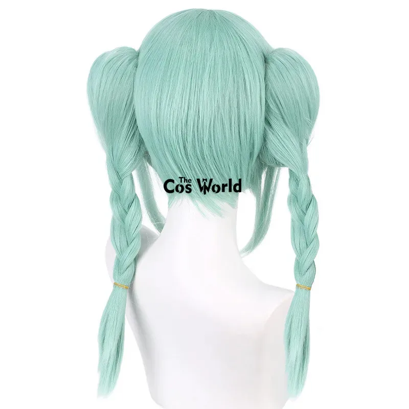 الحب لايف نجم ليلا Onitsuka توماري النعناع 40 سنتيمتر طويل أنيمي تأثيري الباروكات الألياف مقاومة للحرارة الشعر الاصطناعية + غطاء شعر مستعار #5