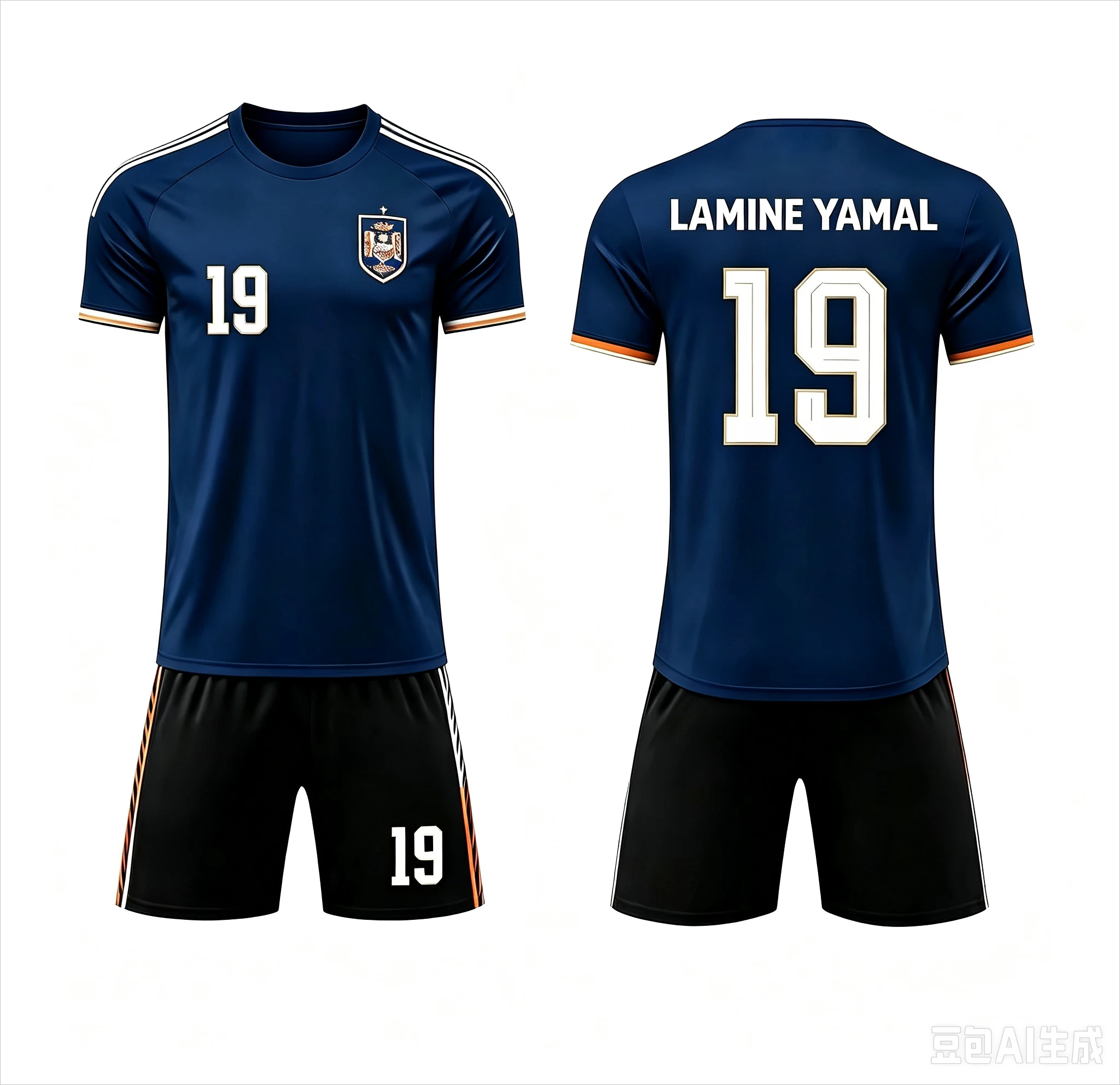 2026 Special Yamal 19 Voetbalshirt & Shorts Set, losse top verkrijgbaar, 2-delige outfit voor Spanje fans, zomer, voor mannen, vrouwen en kinderen