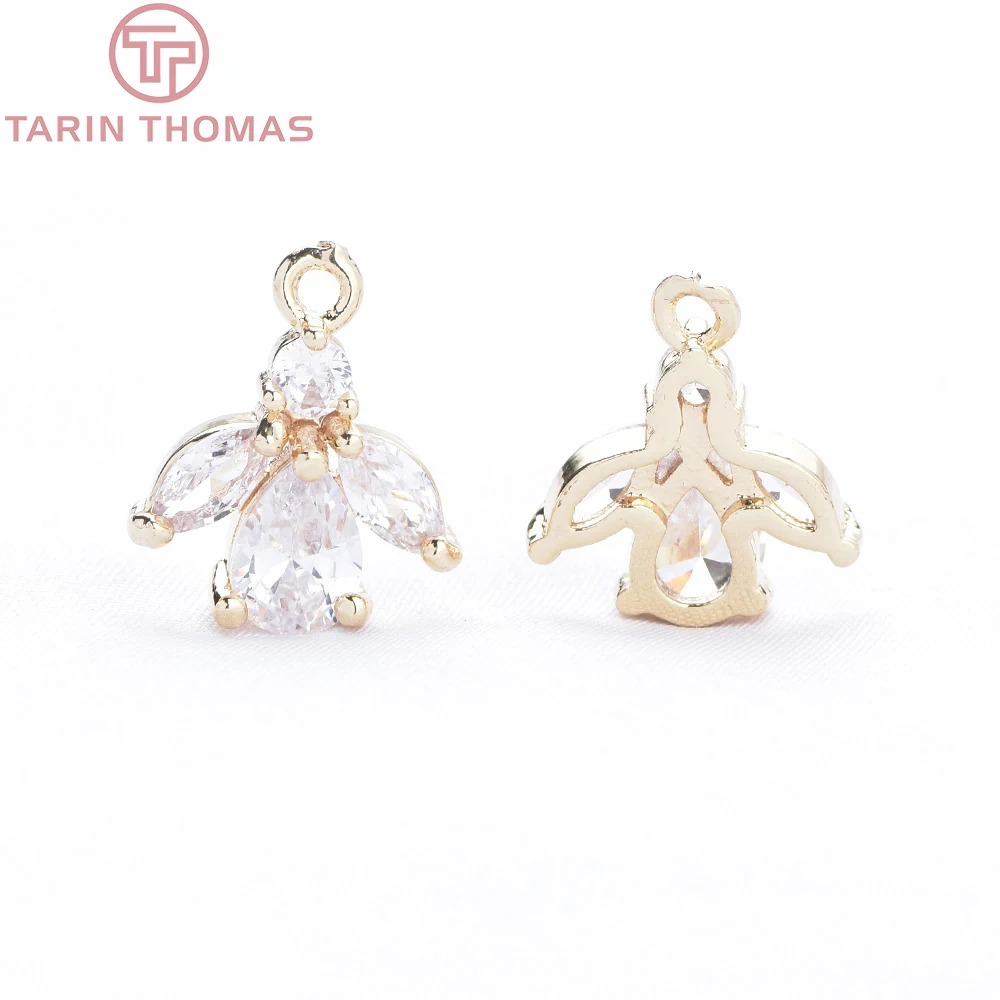 (9639) 10 шт. 12,5x14,5 мм 18-каратного золота, цвет капли воды, подвески в форме листа, высокое качество, аксессуары для изготовления ювелирных изделий своими руками